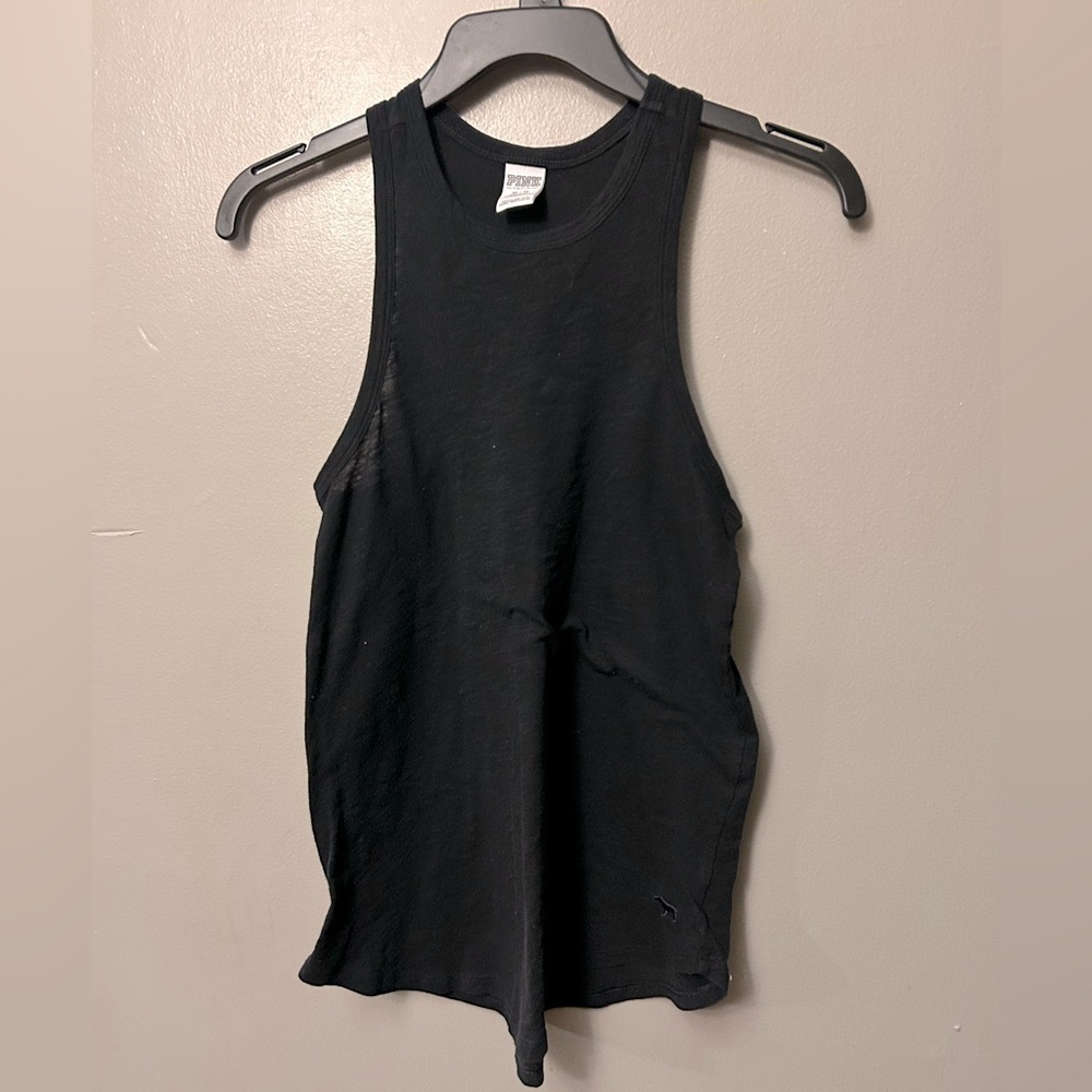 Victoria’s Secret Pink shirt - black racerback tank lightweight relaxed fit
